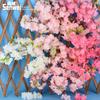 Flor Artificial Rama de Flor de Cerezo Artificial 4 Horquillas 3 Horquillas Flor de Pera Flor de Durazno Rama de Árbol de Flor de Cerezo Decoración de Boda Flor Falsa