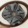 Gomita de Pelo Coreana Suave Retro Colorida de Lunares Diseño de Nicho Atractiva para Cola de Caballo Tela Lazo para el Cabello Accesorio para el Cabello