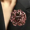 Broche corsage estampa de leopardo outono e inverno novo transfronteiriço quente acessórios para casaco terno alta qualidade