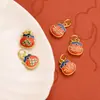 Fuerte retención de color arena dorada accesorios joyería diy oro antiguo cloisonné azul ardiente colgante de la fortuna pulsera pulsera colgante pequeño