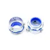 Conector de Bandeja Portacables Galvanizado Conexión de Rosca Macho de Tres Columnas Metal con Recubrimiento de Plástico Tubo Flexible Conector de Caja de Engranajes de Rosca Macho Funda de Tarjeta de Tubo de Acero Roscado