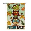 Bandera decorativa para jardín transfronteriza de otoño, nueva, de Acción de Gracias, con estampado de lino de doble cara, para exteriores y patio.