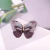 Broche de Borboleta Bordado em Tecido para Mulheres, Joias de Alta Qualidade, Alfinete de Pérola, Acessórios para Roupas, Broche de Luxo Leve, Acessórios para Roupas