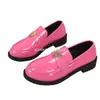 Estilos Nuevos Transfronterizos Europeos y Americanos Primavera y Otoño Transfronterizo 2026 Estilo Británico Zapatos Mocasines de Tacón Grueso para Mujer Comercio Exterior Bajos Pequeños Venta al por Mayor Tallas Grandes