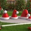 Vela Chapéu de Natal Molde de Silicone Chapéu de Natal Ornatos de Gesso para Aromaterapia DIY Mousse Assadeira Forma para Bolo