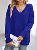 Suéter feminino transfronteiriço de primavera e outono, inverno, europeu e americano, com decote em V, Amazon Explosions, preço de fábrica, vendas diretas