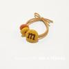 M Bean Hair Rope Spring Hair Rope Colorido Candy Color Hair Ring Simple Cute Rubber Tendon All-match Hair Accessories Headwear Feminino Novo Estilo