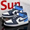 Venta Directa de Fábrica Putian Zapatos Deportivos de Caña Alta para Hombre Aj Guo Ailun Air Force One Aj1 Zapatos para Mujer Blanco y Negro Panda