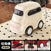 Papelera creativa con forma de coche, diseño elegante con tapa, adecuada para uso doméstico, se puede colocar en espacios estrechos, móvil, con forma de autobús, e ideal para habitaciones de niños