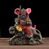 Estatuas Adornos de Wu Dios de la Riqueza Zhao Gongming Zhao Xuantan Zhao Langqi Tigre Estatuas de Buda de Resina Decoraciones para el Hogar de Mariscal Zhao