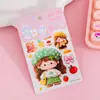 Pegatinas 5D tridimensionales con relieve para niñas, dibujos animados infantiles, autoadhesivas, impermeables, decoración DIY para funda de teléfono, patrones pequeños