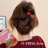 Pinza de Pato Flor Grande Pinza para el Cabello para Mujer de Alta Gama 2025 Nuevo Pinza Roja para el Cabello Parte Posterior de la Cabeza Accesorios para el Cabello de Año Nuevo