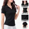 Ropa de yoga transfronteriza de moda, camiseta casual de manga corta, versátil y fácil de combinar, estilo simple y deportivo, top de fitness cómodo y ligero
