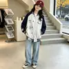 Chaqueta para Niña Primavera y Otoño 2026 Nueva Elegante Moda Casual Infantil Chaqueta de Béisbol con Manga Raglán para Niños Medianos y Grandes Ropa de Otoño