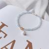Pulseira de anel único Hailanbao com superfície cortada de 3mm DIY para mulheres, pulseira fina de pérola, estilo fada fresco, estilo cristal frio, estilo de amigas