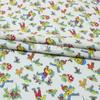 Tela Sarga de Algodón Cepillada Terciopelo Estampado de Dibujos Animados Bebé Ropa de Casa Tela