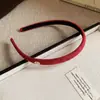 Diadema Fina de Terciopelo con Tela Estilo Coreano, Sencilla, Moderna, Versátil, Única, Accesorio para el Cabello de Alta Gama para Mujeres