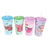 Taza de Cerámica con Lindo Diseño Femenino Hello Kitty Gato Doraemon Gato con Tapa Vaso de Agua para Parejas