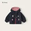 Ropa para Niños Youbao Conjunto de Otoño para Niñas: Conjunto de Dos Piezas: Chaqueta con Capucha Soft Shell y Jeans con Estampado de Estrellas, Traje de Moda para Niños