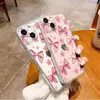 Precio Especial Producto Nuevo Funda para Teléfono Móvil Flor de Lazo Rosa Transparente Suave Adecuada para Iphone17/18Pro Modelo Delgado y Ligero