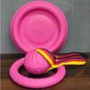 Juguete para morder perro Juguete para mascotas Eva con Cuerda Pelota de Entrenamiento para Divertir al Perro Frisbee Anillo de Arrastre para Entrenamiento de Perros Pelota para Mascotas Molar Resistente a Mordeduras
