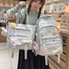 Mochila para meninas, adequada para alunas do ensino fundamental II, com design estiloso e fofo, grande capacidade e leve, tornando-a ideal para alunas do ensino fundamental de terceira a sexta série