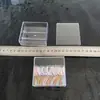 Caja de Almacenamiento para Gomas de Pelo Transparente Caja para Accesorios de Cabello Infantiles Caja para Pinzas de Pelo Caja para Anillos de Pelo Caja Organizadora de Escritorio para Dormitorio Caja Creativa para Joyería Pequeña