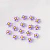 Joyería para Uñas Plumeria Flor de Cinco Pétalos de Resina Estereoscópica Flor Blanca Pequeña Girasol Diamante para Uñas Accesorios para Uñas Portátiles DIY