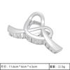 Accesorios para el Cabello Plateados Más Vendidos en Amazon, Pin Plateado Brillante Versátil, Pinza de Tiburón de Moda para Cola de Caballo, Pinza de Tiburón de Flor para el Cabello