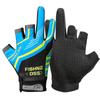 Guantes de Pesca Verano Protección Solar Delgados con Fugas Tres Dedos Pesca al Aire Libre Antideslizantes Antipinchazos Anti-espinas Resistentes al Desgaste Guantes Antiadherentes para Señuelos
