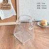 Creativo vidrio transparente cuadrado goteo a mano café para compartir olla oreja colgante elaboración té perfumado copa justa taza de agua
