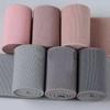 Falda pantalón cintura expuesta plana banda elástica alta banda elástica de color liso cifrado de doble cara suministro directo de fábrica 4 cm