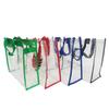 Bolsa de PVC com Zíper Bolsa de Mão de Plástico Transparente Embalagem Sacola de Compras Praia Viagem Bolsa de Mão de PVC Bolsa de Cosméticos de PVC