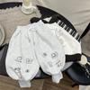 Pantalones Casuales para Niños, Pantalones Jogger Forrados de Polar, Novedad Otoño e Invierno 2026 Estilo Coreano Pantalones de Chándal para Niños