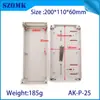 Caja de Fuente de Alimentación Conmutada con Riel Guía y Ojo de Buey Controlador Caja de Control Industrial Plc Caja de Plástico para Instrumentos P25