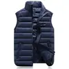 Chaleco Grueso de Algodón con Relleno de Plumón Nuevo para Otoño e Invierno 2026 para Hombres Jóvenes, Chaleco Chaqueta Casual de Talla Grande de Moda para Hombre