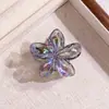 Mini tamaño pequeño 4 cm Flor de Huevo Pasador de Pelo Explosiones de Amazon Estilo Vacaciones en la Costa Pinza de Agarre Color Degradado Dopamina