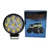 Luz de trabajo auxiliar para coche de 27W con 9 leds de amplio voltaje 9-36V, foco de techo, faro modificado para vehículos todoterreno
