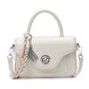 Bolsa de Mão com Textura de Luxo Feminina 2025 Nova de Verão Versátil Bolsa Transversal Pequena Bolsa Tote Moda Super Popular Pequena Quadrada