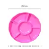 Plato desechable de plástico PS para fiesta picnic dim sum plato con compartimentos para fruta 31cm snacks plato de seis compartimentos
