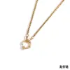 Moda Europea y Americana Nicho Cadena Sencilla Hueso de Serpiente Joyería DIY Acero Inoxidable Oro de 18K Hebilla de Tirachinas Engrapadora Cadena para Clavícula