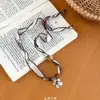 Collar de Bufanda de Seda de Anacardo Bohemio para Mujer Diseño Único Accesorios de Bufanda 2025 Nueva Cadena Ajustable para Suéter
