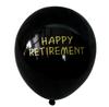 Nuevo paquete de globos de látex guirnalda bronceadora FELIZ JUBILACIÓN negra decoración FELIZ JUBILACIÓN