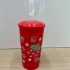 Producto Nuevo de Verano Taza de Agua Creativa Material PP Taza con Popote Venta al por Mayor Taza para Bebidas de Jugo Té con Leche Uso en Exteriores Taza de Gran Capacidad