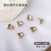 Arte de uñas de red social japonesa Corazón Torcido Diamante Cristal Mágico Super Brillante Diamante Grande Fondo Puntiagudo Amor Vidrio Rhinestone Decoraciones al por mayor