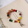 Pulsera de Semillas Bodhi Lingyin Ocho Nuevas Dieciocho Semillas para Hombres y Mujeres Cuentas de Buda Pulsera Duobao de 18 Semillas para Hombres y Mujeres Jade Blanco King Kong