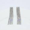 Pendientes largos con borlas y diamantes de imitación de aleación de estilo europeo y americano con temperamento, pendientes de cena de hadas de moda para mujer, venta caliente transfronteriza