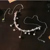 Collar Colgante Borla de Perlas de Agua Dulce Natural para Mujer Verano Plata de Ley S925 Lujo Ligero Sensación de Alta Gama Diseño Versátil Cadena para la Clavícula