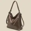 Comércio Exterior Transfronteiriço 2025 Nova Bolsa Feminina Moda Europeia e Americana Bolsa de Mão Pu Bolsa Tote Feminina Transversal Ombro Bolsa Casual