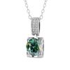Colgante de Plata de Ley S925 Chapado en Oro Blanco Micro-Incrustado Cabeza de Toro Collar de Moissanita Moda para Mujer Cadena Clavícula Venta al por Mayor Joyería de Plata